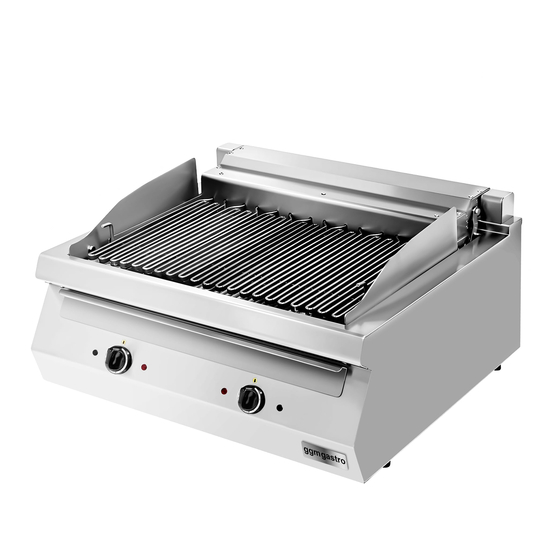 User Manuals: GGM gastro EGE40 Electric Water Grill