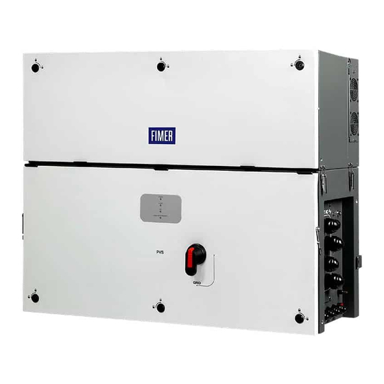 Fimer PVS-166-TL-US Quick Installation Manual