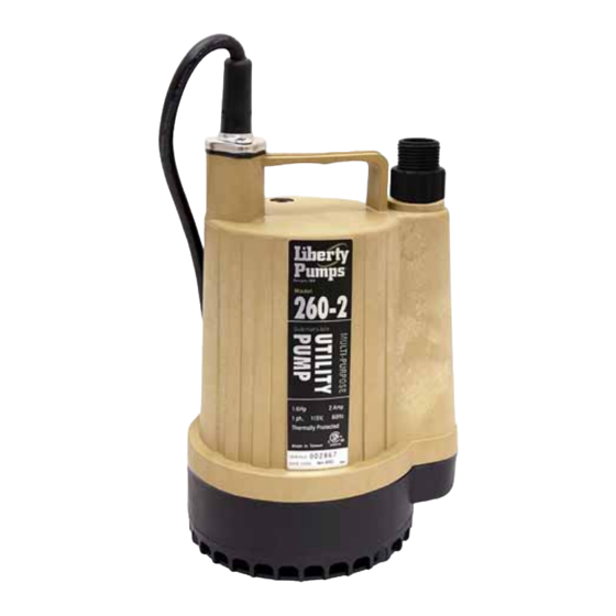 Liberty Pumps 260-2 User Manual