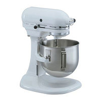 KitchenAid 5KPM50EWH4 Instructions Manual