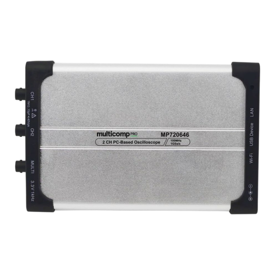 multicomp pro MP720646 Series User Manual