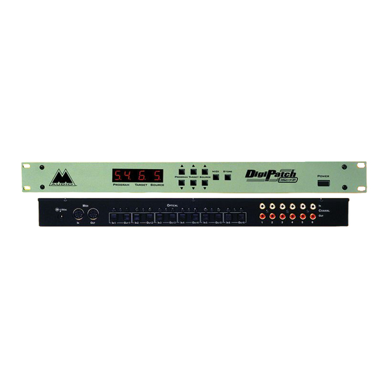 M-Audio Digipatch 12x6 Manual