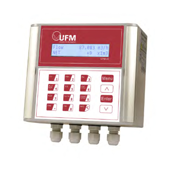 UFM -40 Series Installation & Operating Instructions Manual