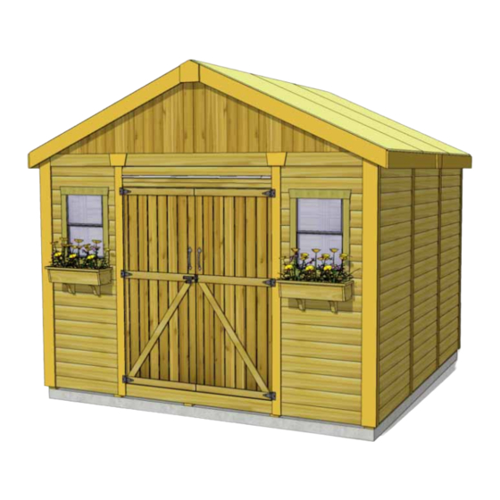 OLT 12x12 Space Maker Garden Shed with Plywood Roof & AK Siding Manuals