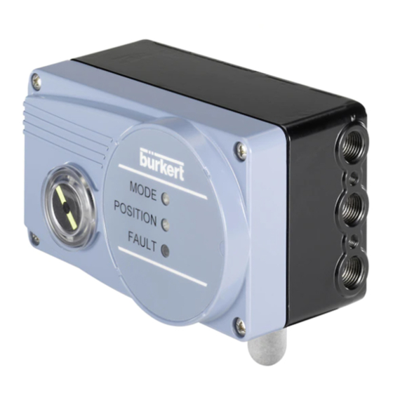 Burkert 8791 Quick Start Manual