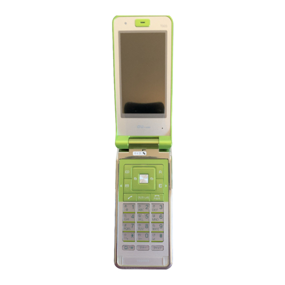 KDDI Au TS003 Basic Manual