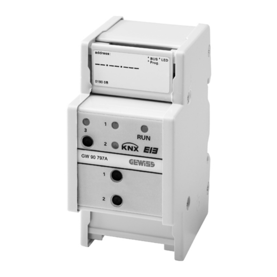 Gewiss Chorus GW 90797A Technical Manual