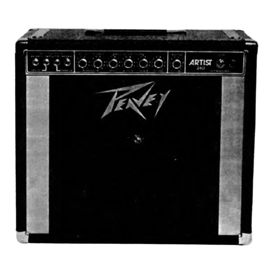 Peavey ARTIST Owner's Manual