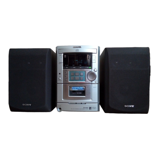 Aiwa XR-M33 Operating Instructions Manual