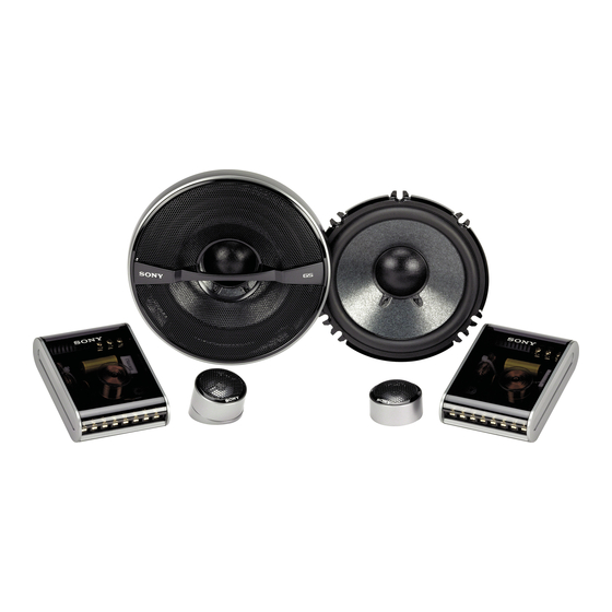 Sony XS-GS1720S Instructions