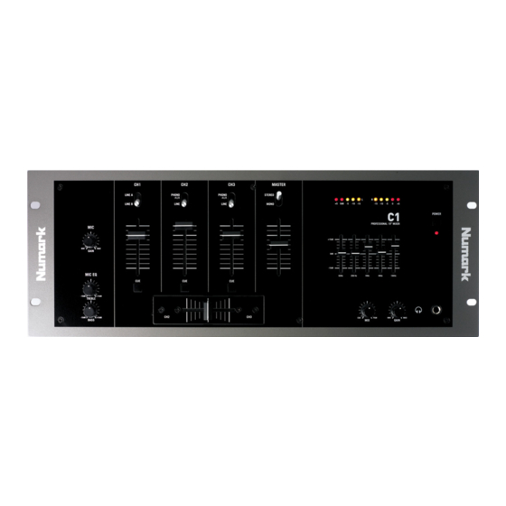 Numark C1 Quick Start Manual
