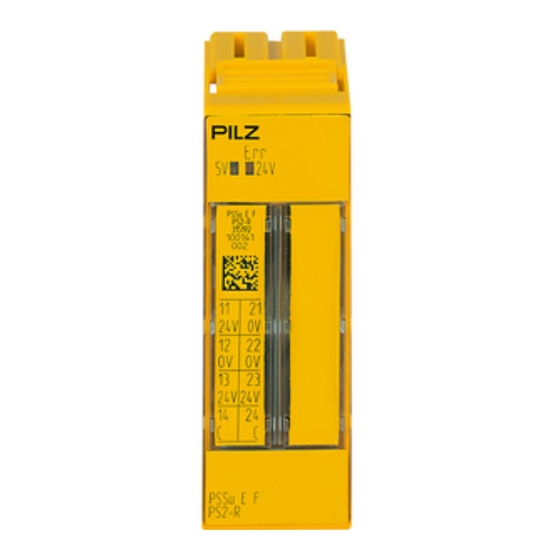 Pilz PSSu E F PS2 Operating Manual
