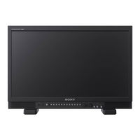 Sony TRIMASTER PVM-X1800 Operating Instructions Manual