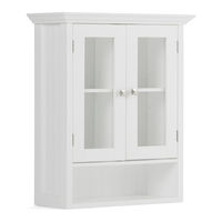 Simpli Home WyndenHall brooklyn+max AXCBSACA04-WH Assembly Instructions Manual