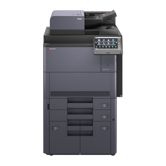 Kyocera TASKalfa 7003i Quick Manual