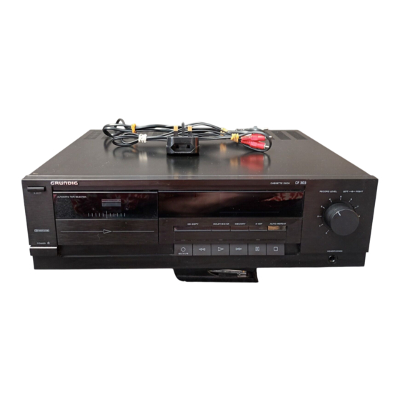 Grundig CF 303 Manuals
