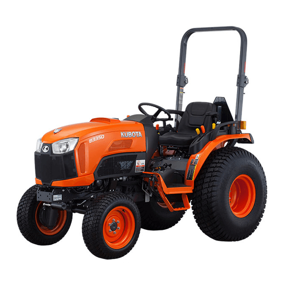 Kubota B3350 Operator's Manual