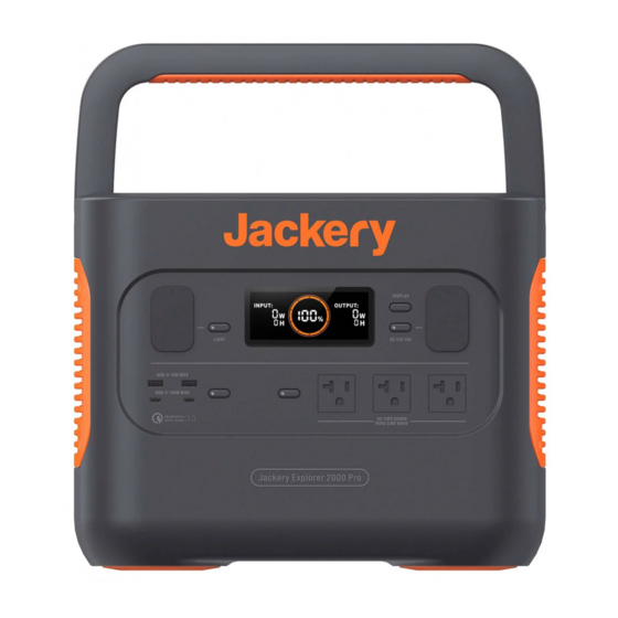 Jackery Explorer 2000 Pro User Manual
