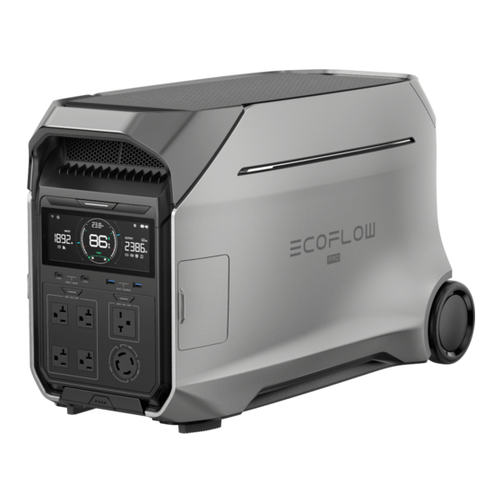 Ecoflow Delta Pro 3 Manual Pdf Download Manualslib 7140