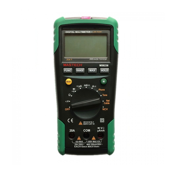 Mastech MS8236 Operation Manual