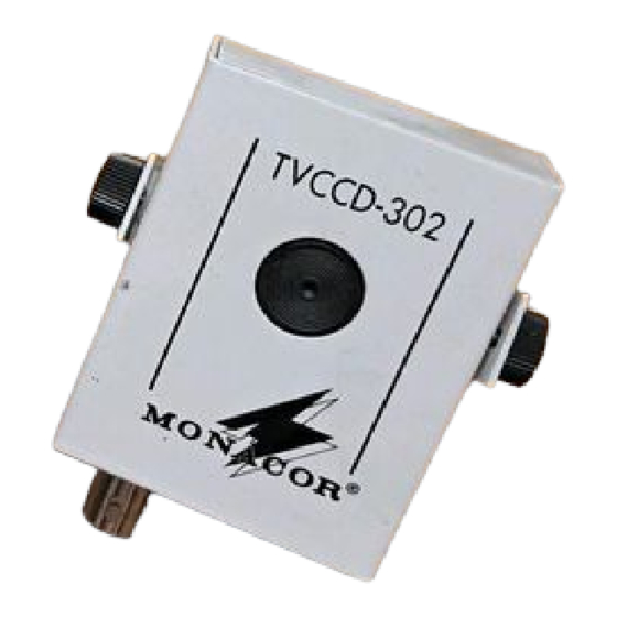 Monacor TVCCD-302 Mounting Instructions