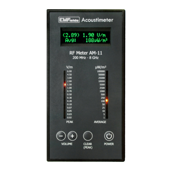 EMFields AM-11 EMF Meter Manuals