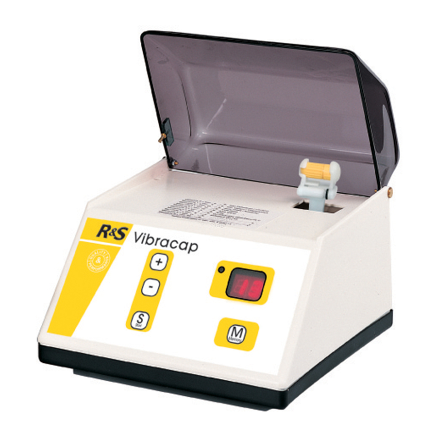 R&S Vibracap Instructions For Use Manual
