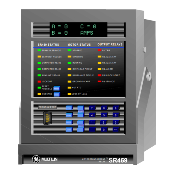 Multilin SR469 Instruction Manual
