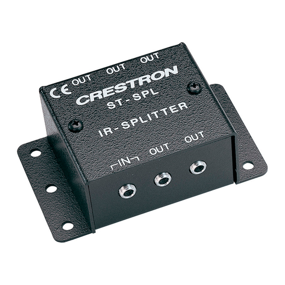 Crestron ST-SPL Operation Manual