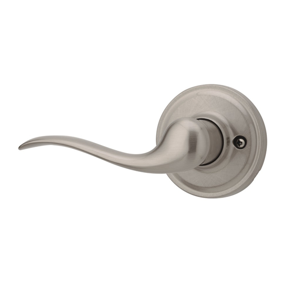 Weiser Dummy Lever Installation Manual