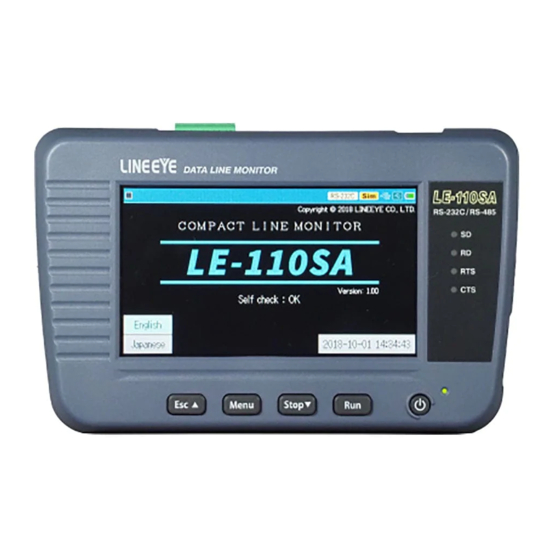 LineEye LE Series Instruction Manual