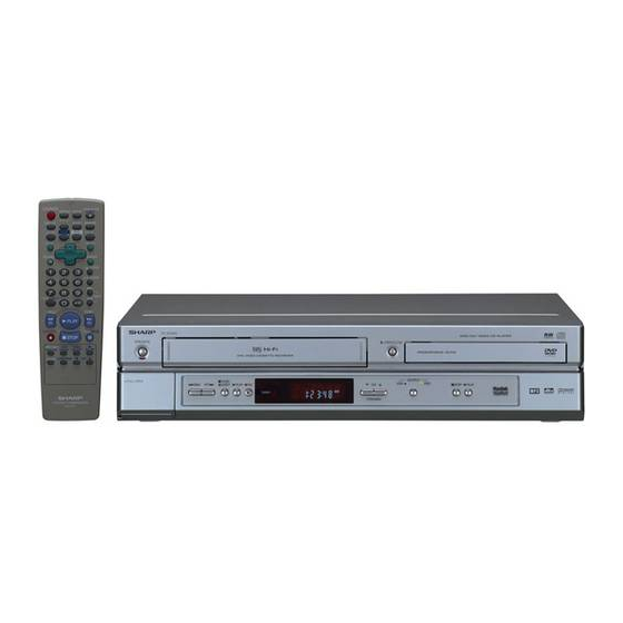 Sharp DV-NC230SB DVD VCR Combo Manuals