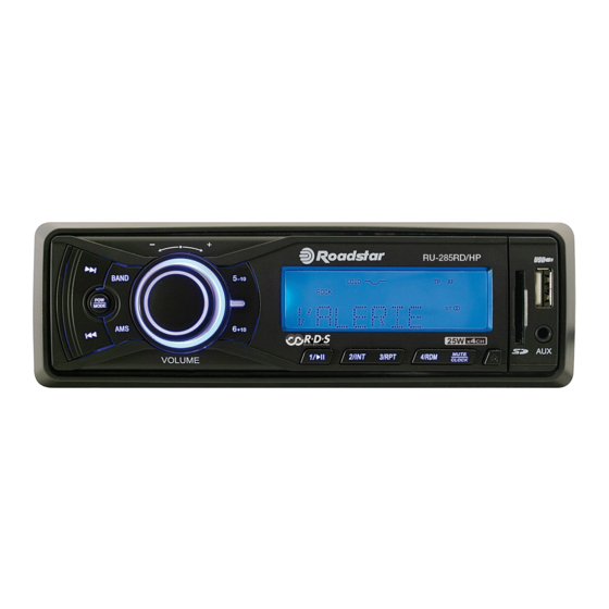 Roadstar RU-285RD Manual