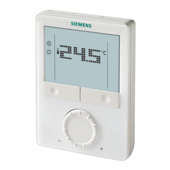 Siemens RDG400KN Manual
