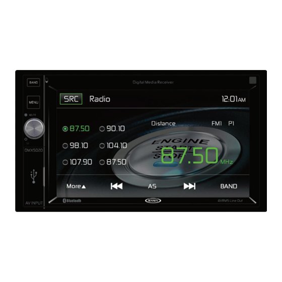 Jensen DMX5020 Operating Instructions Manual