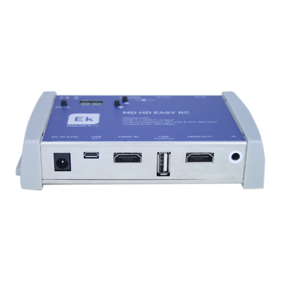 EK MD HD EASY RC User Manual & Setup Manual