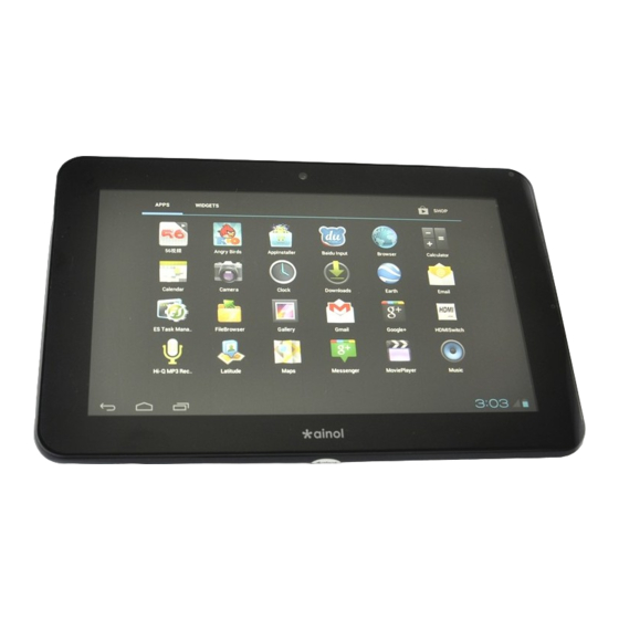 Ainol NOVO 7 Manual