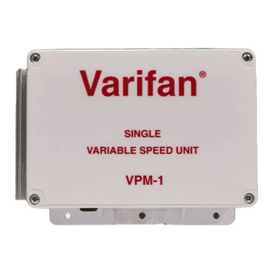 Varifan VPM-1 Manuals