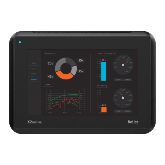 Beijer Electronics X2 marine 7-B2 SC Hardware And Installation Manual
