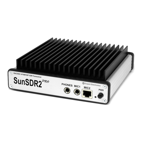 Expert Electronics SunSDR2 PRO User Manual