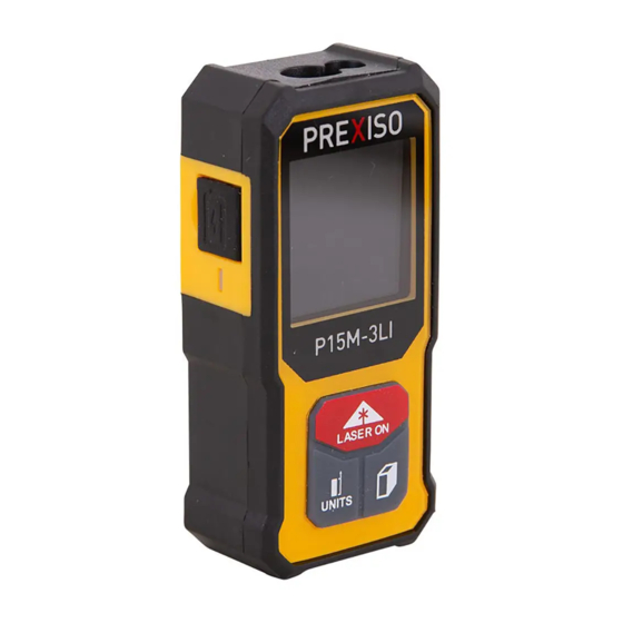 Prexiso P15M-3LI Manual