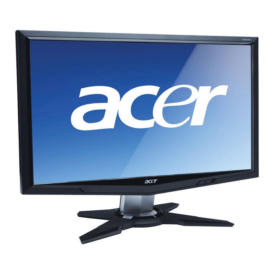 Acer G195W User Manual