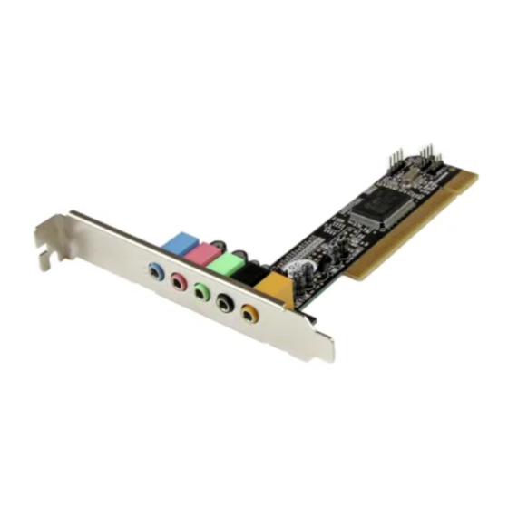 StarTech.com PCISOUND5CH2 Manual