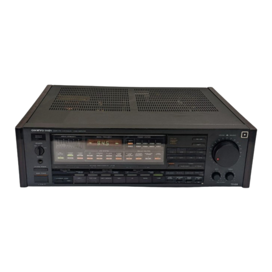Onkyo TX-108 Instruction Manual