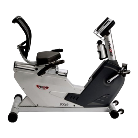 LifeCore Fitness LC 900 RB User's Product Manual