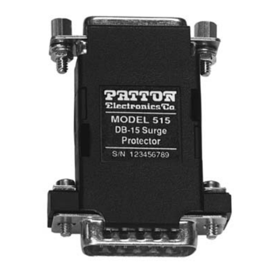 Patton electronics 515 User Manual