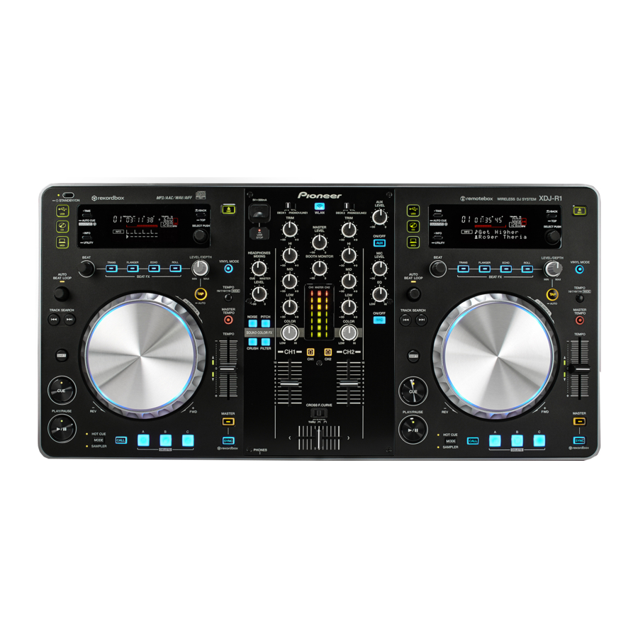 Pioneer XDJ-R1 Firmware Update Manual