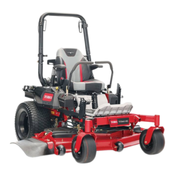 Toro TITAN HD Series Setup Instructions