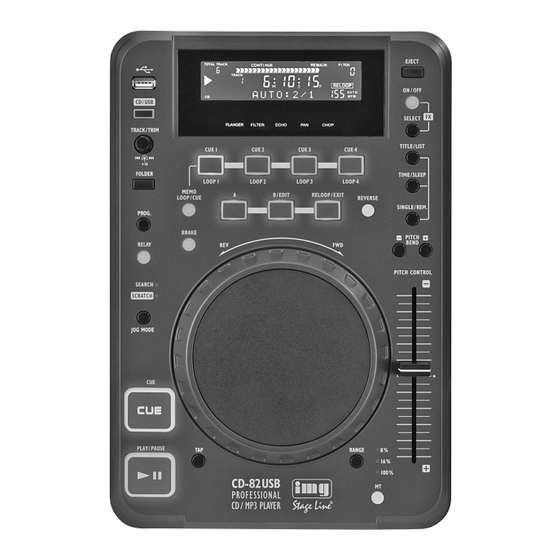IMG STAGE LINE CD-82USB Instruction Manual