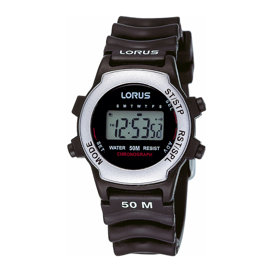 LORUS Y922 Instruction Manual